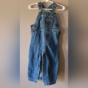 Vintage H.W Carter & Sons Blue Denim Baby Overalls - 12M